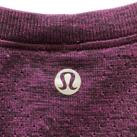 Lululemon Women Purple Aurora Black Breeze By Muscle Mesh Sleeveless Tank Top 10 - Picture 2 of 9